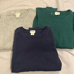 Lot of 3 CrewCuts Boys M (8-9) Long Sleeve Shirts, 100% Cotton